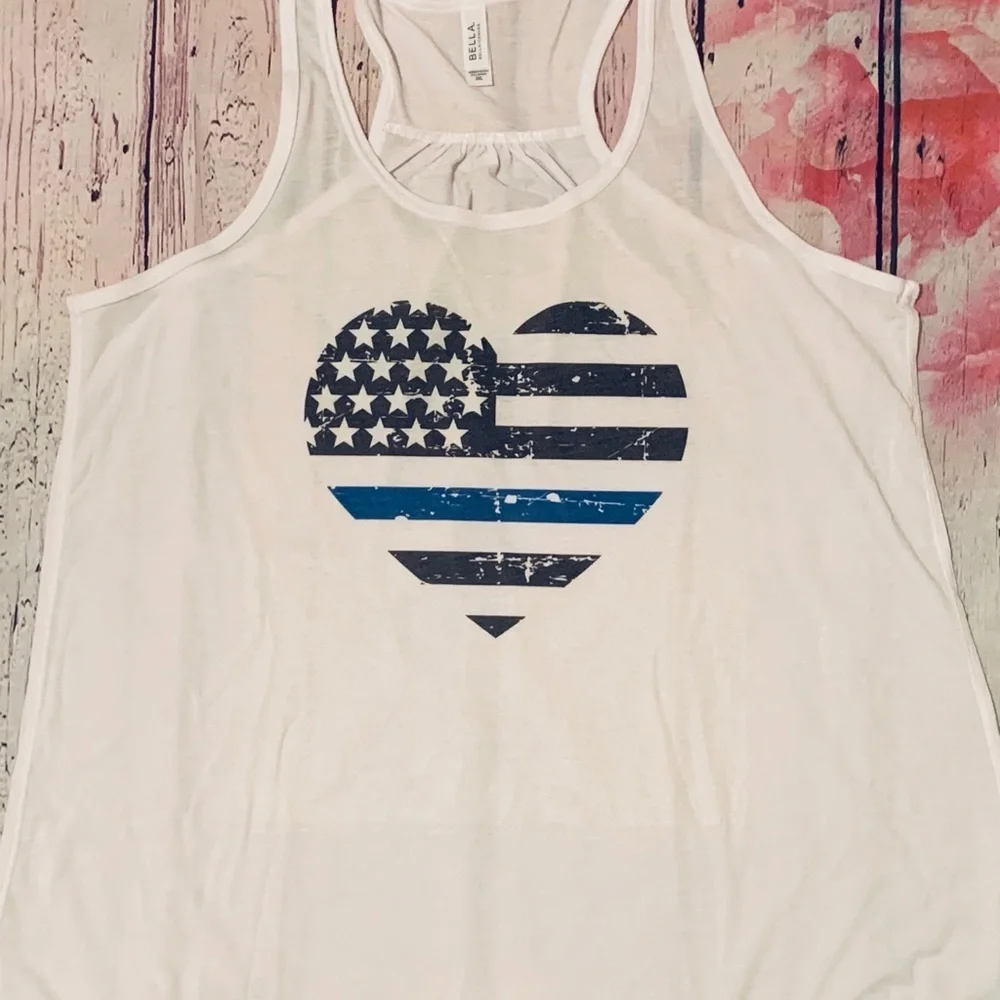 Thin blue line tanks 🖤💙 - Picture 2 of 2